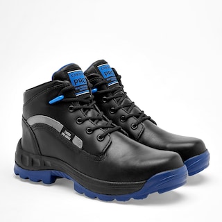 Foto 2 | Caribu Zapato Industrial Para Hombre Negro Gris