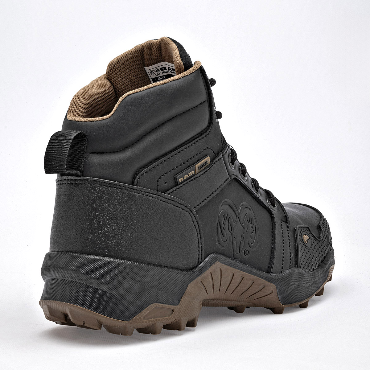 Foto 4 pulgar | Ram Zapato Industrial Para Hombre Negro  Casco De Acero