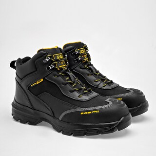 Foto 2 | Ram Zapato Industrial Para Hombre Negro Casco De Acero