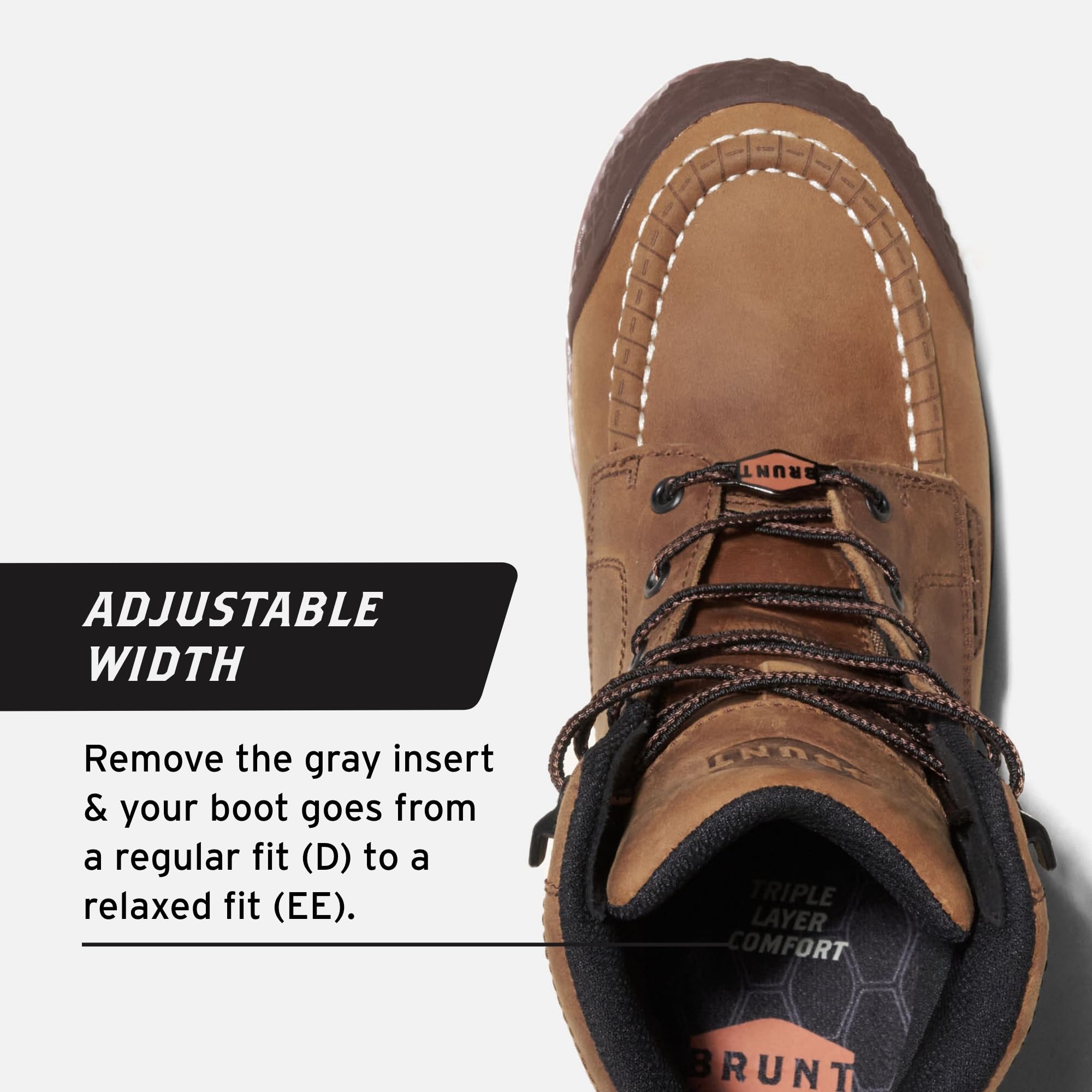 Foto 5 | Bota De Trabajo Brunt Marin Brunt Con Punta Ajustada  Talla 14  Marrón  Hombre - Venta Internacional.