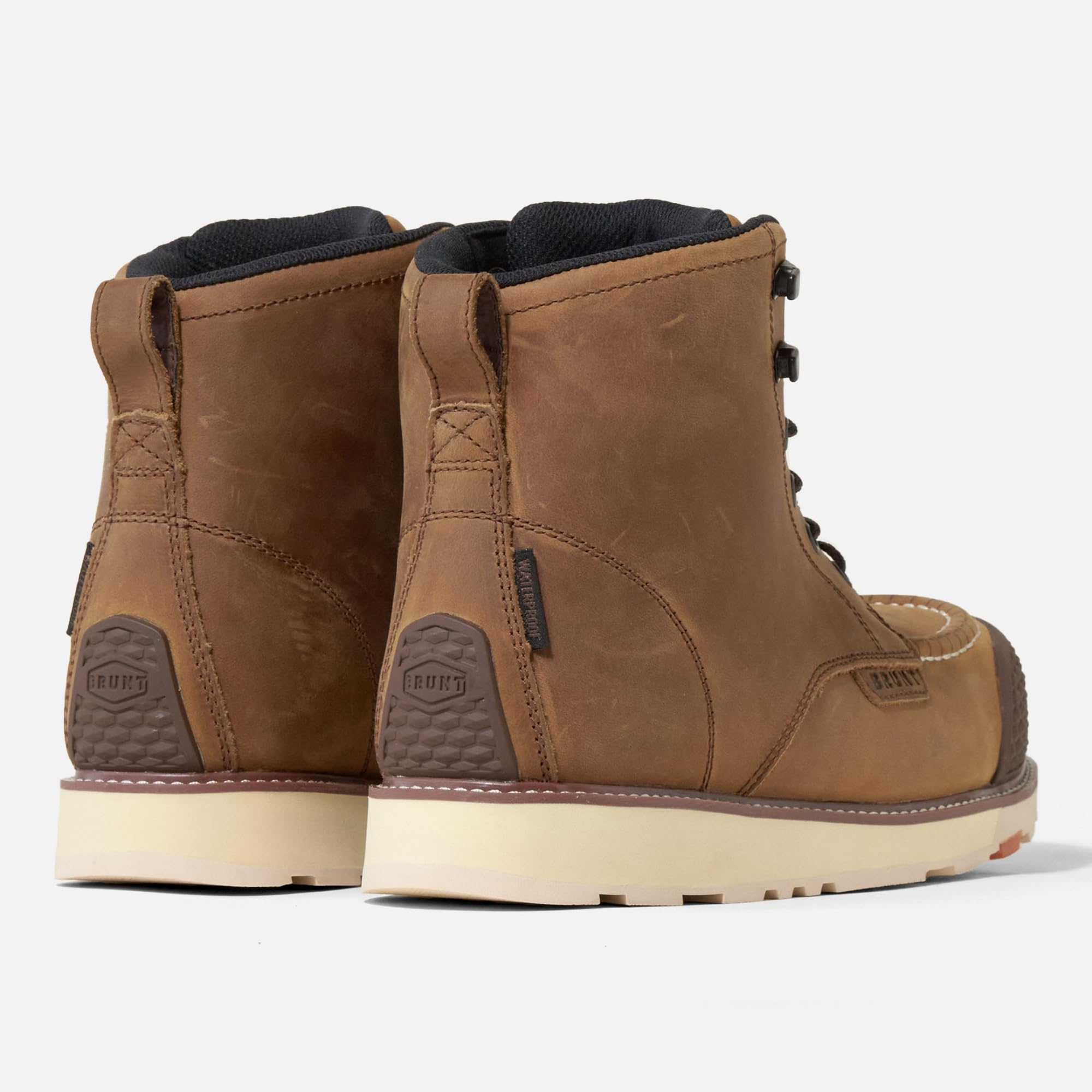 Foto 7 | Bota De Trabajo Brunt Marin Brunt Con Punta Ajustada  Talla 14  Marrón  Hombre - Venta Internacional.