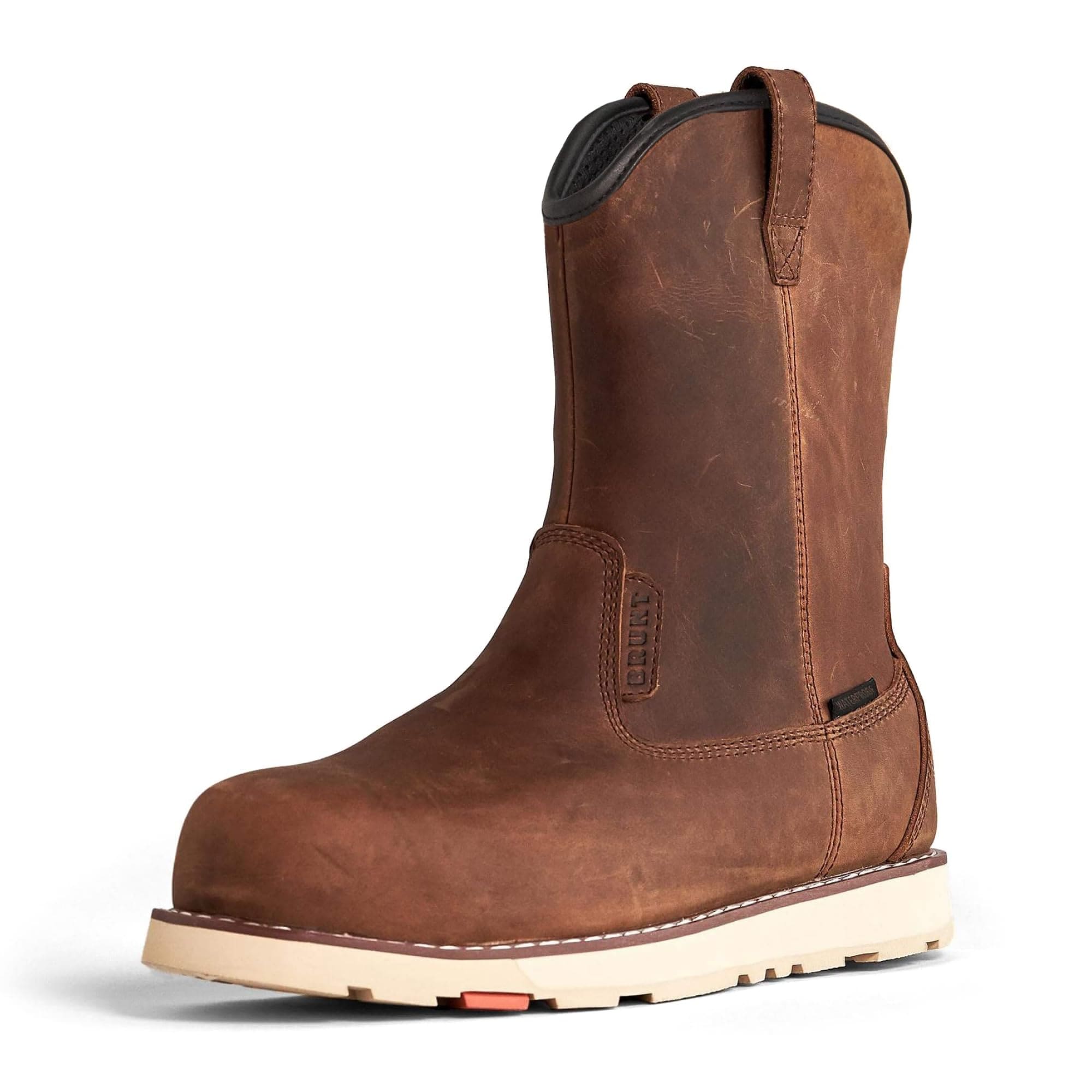 Botas De Trabajo Brunt Bolduc  Impermeables  Con Punta Redondeada  Marrón  Para Hombre  11.5 Us - Venta Internacional. $7,012