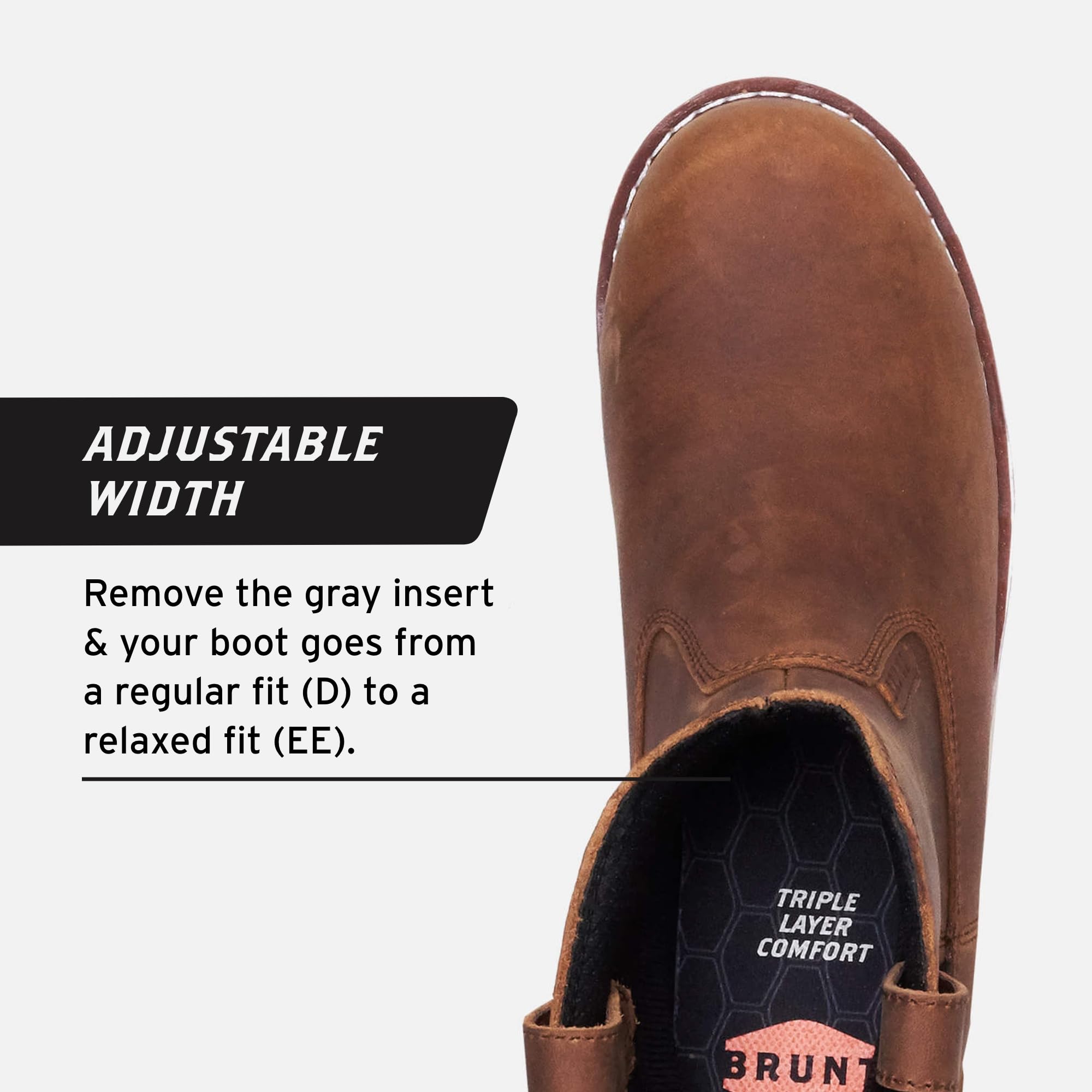 Foto 6 pulgar | Botas De Trabajo Brunt Bolduc  Impermeables  Con Punta Redondeada  Marrón  Para Hombre  11.5 Us - Venta Internacional.