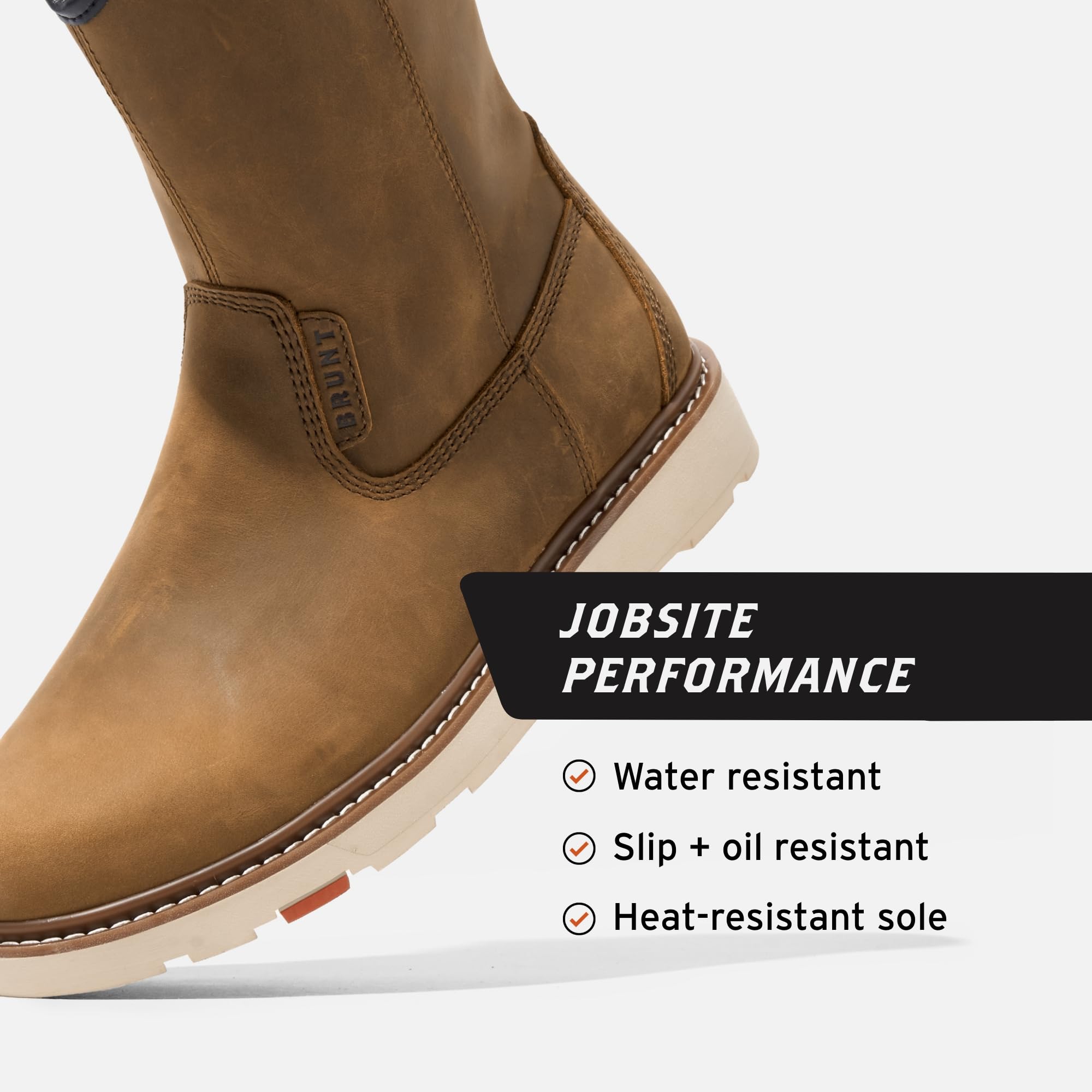 Foto 4 pulgar | Bota De Trabajo Brunt Bolduc  Sin Forro  Punta Suave  Marrón  Para Hombre - Venta Internacional.