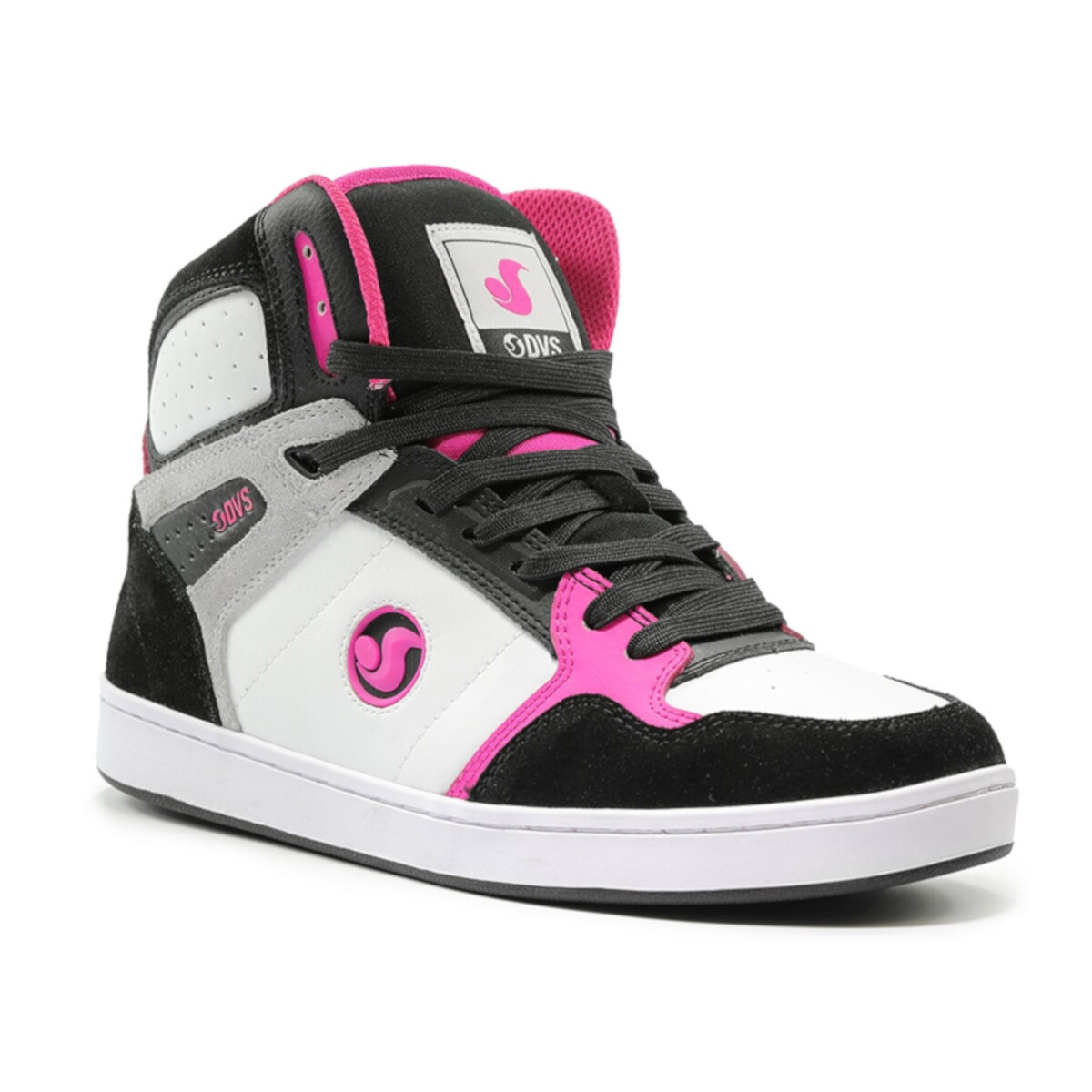 Foto 2 pulgar | Tenis DVS Honcho 004 Black White Pink Suede para Skateboarding