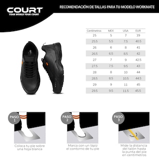 Foto 8 | Court Duty Calzado De Servicio Elaborados De Piel Con Diseño Elegante