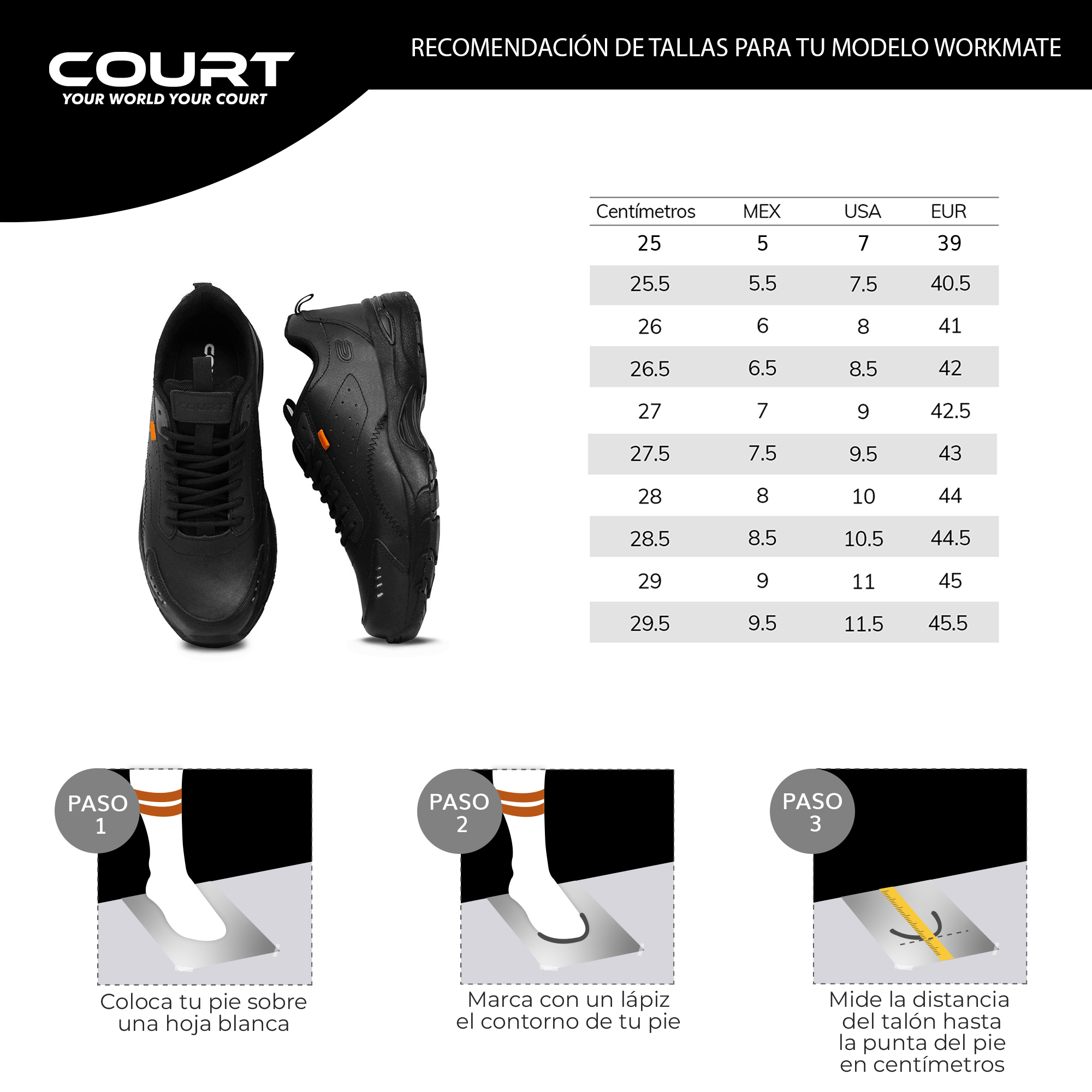 Foto 9 pulgar | Court Duty Calzado De Servicio Elaborados De Piel Con Diseño Elegante