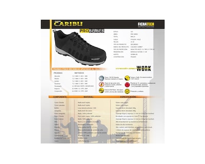 Foto 6 | Tenis Industrial Choclo Casco Dieléctrico Caribu 325 Negro