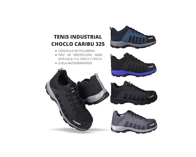 Foto 7 | Tenis Industrial Choclo Casco Dieléctrico Caribu 325 Negro Gris