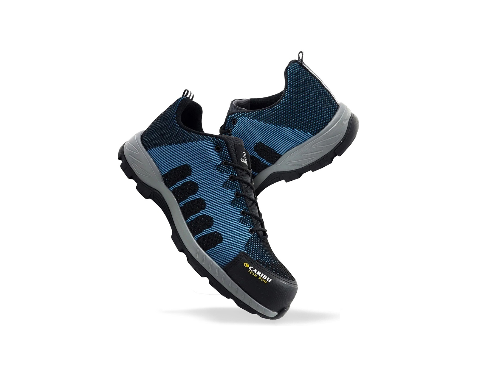Foto 4 pulgar | Tenis Industrial Choclo Casco Dieléctrico Caribu 325 Azul y Gris