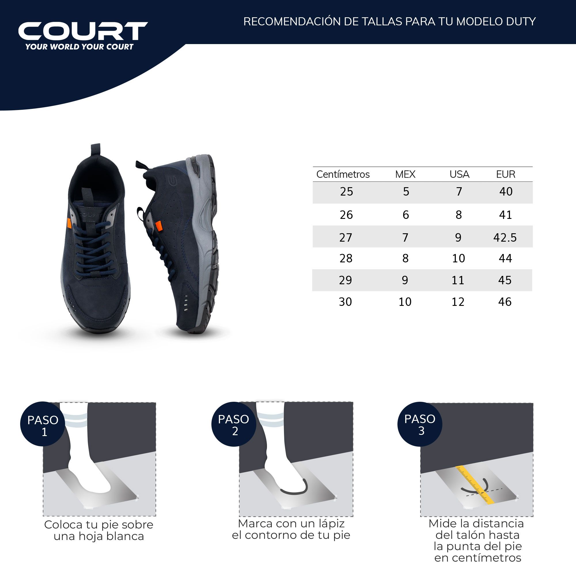 Foto 8 | Court Duty Calzado De Servicio Elaborados De Piel Con Diseño Elegante