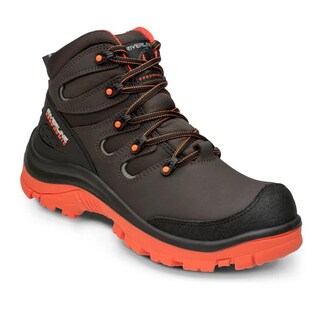Foto 1 | Bota De Seguridad Egy Café Con Naranja Riverline