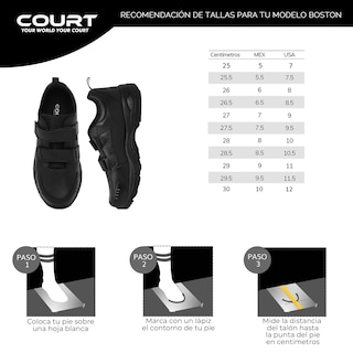 Foto 8 | Court Boston | Zapatos Ultra Cómodos Para Hombre, Hecho De Piel, Abrochado Fácil