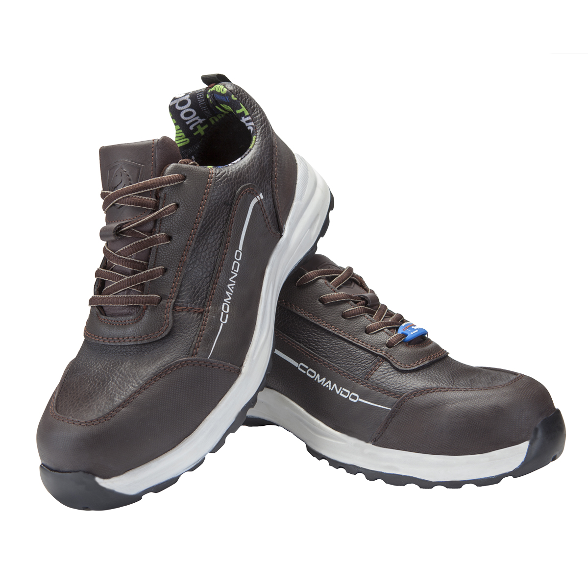 Foto 5 pulgar | Tenis De Seguridad Comando Modelo 1915 Ergonomicos De Piel Con Casco De Seguridad