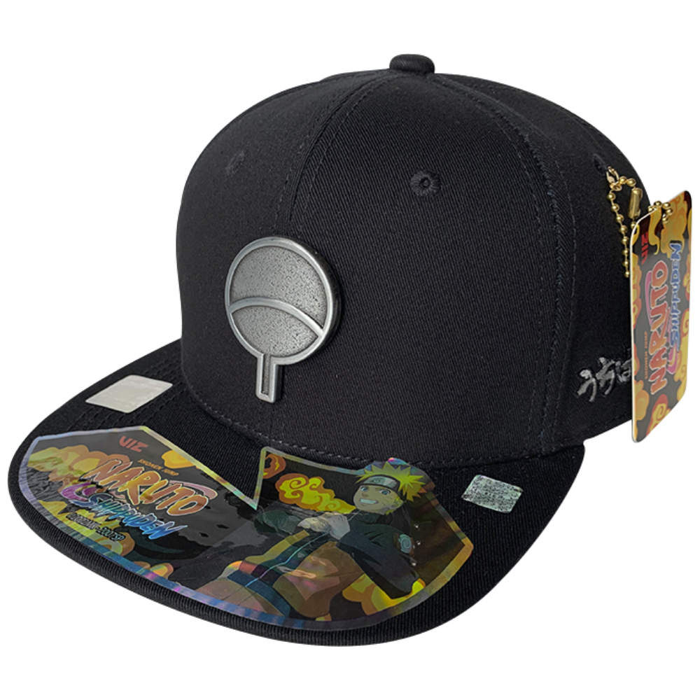 Gorra Sasuke Placa Metal Clan Uchiha, Negro, 57cm