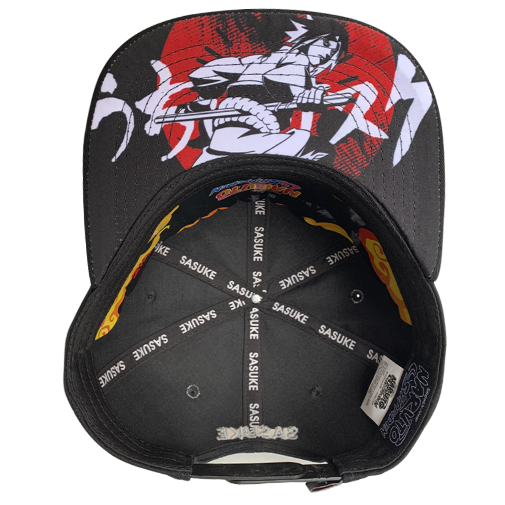 Foto 4 pulgar | Gorra Sasuke Placa Metal Clan Uchiha, Negro, 57cm