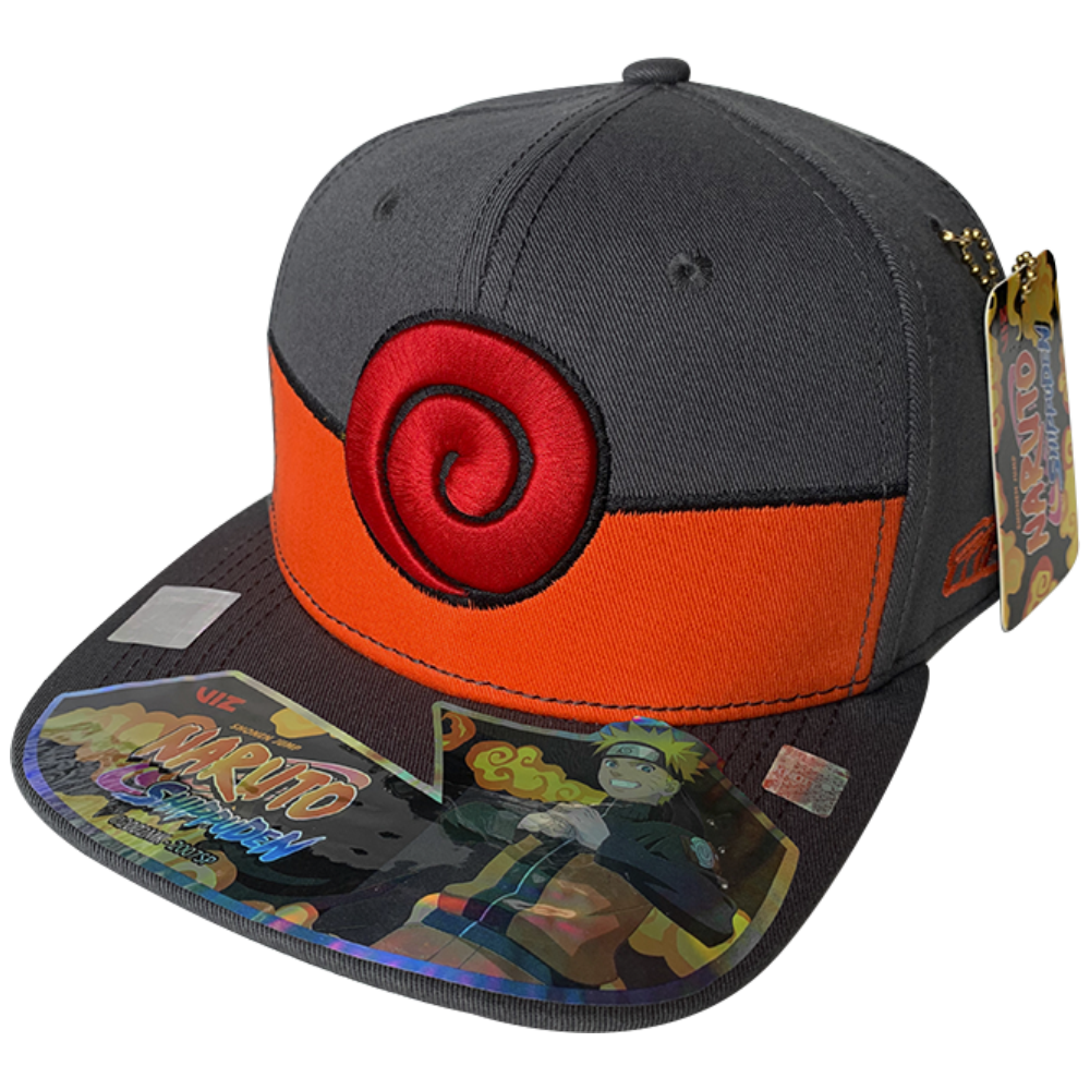 Gorra Naruto Clan Uzumaki, Gris / Naranja, 57cm $299