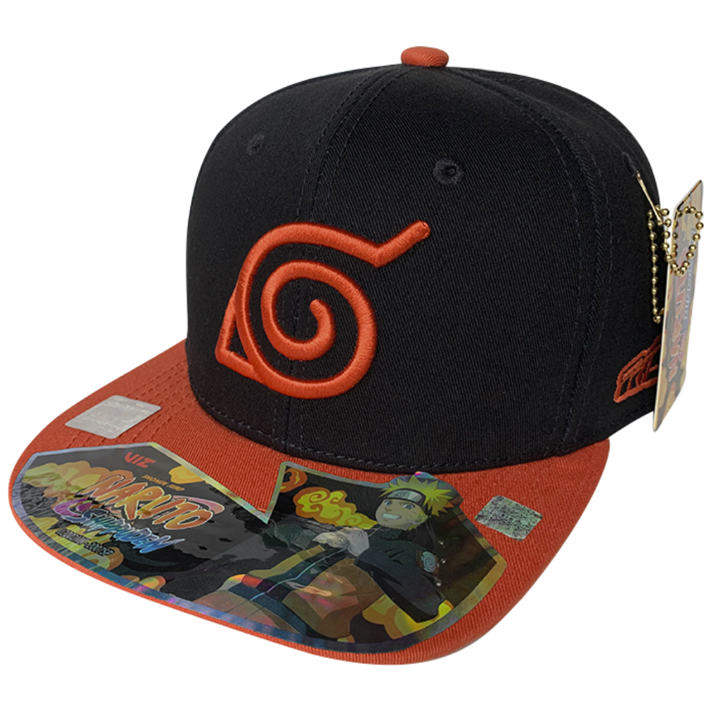 Gorra Naruto Naruto Hidden Village Leaf, Anaranjado/ Negro, 57cm $216