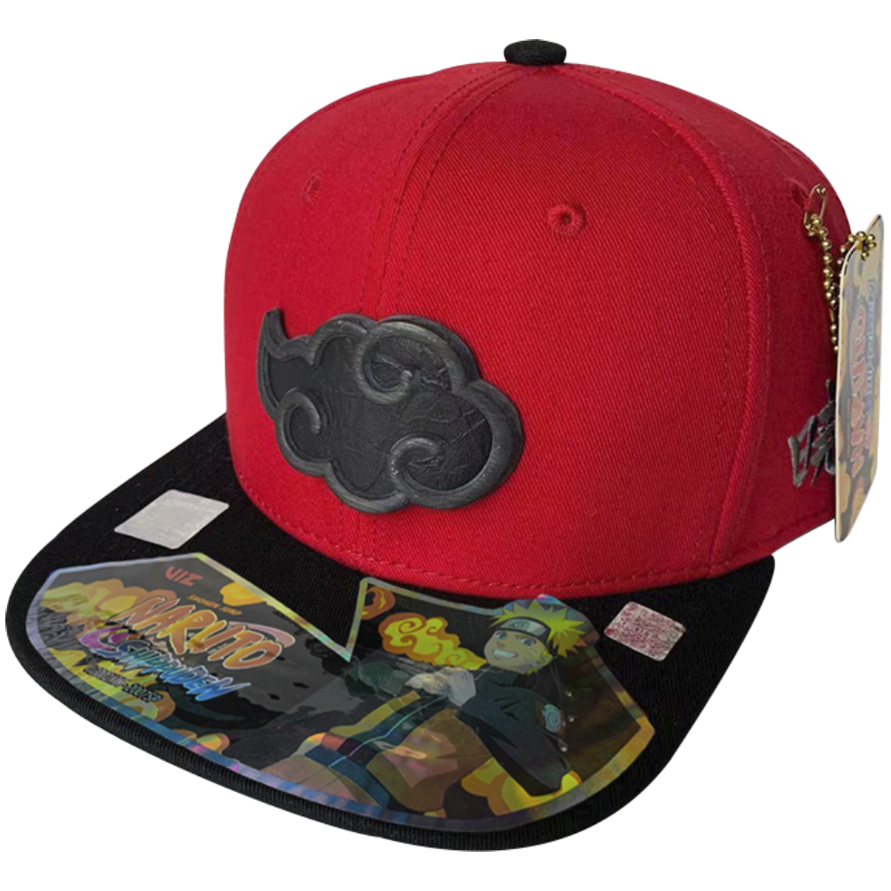 Foto 2 pulgar | Gorra Naruto Akatsuki Placa con Piel, Rojo/ Negro, 57cm