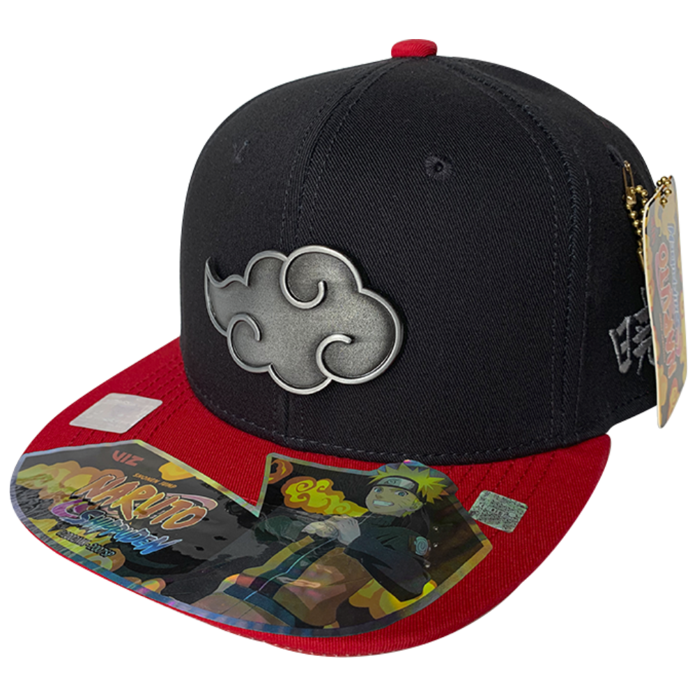 Foto 2 pulgar | Gorra Naruto Akatsuki Placa Metal Cloud, Negro/ Rojo, 57cm