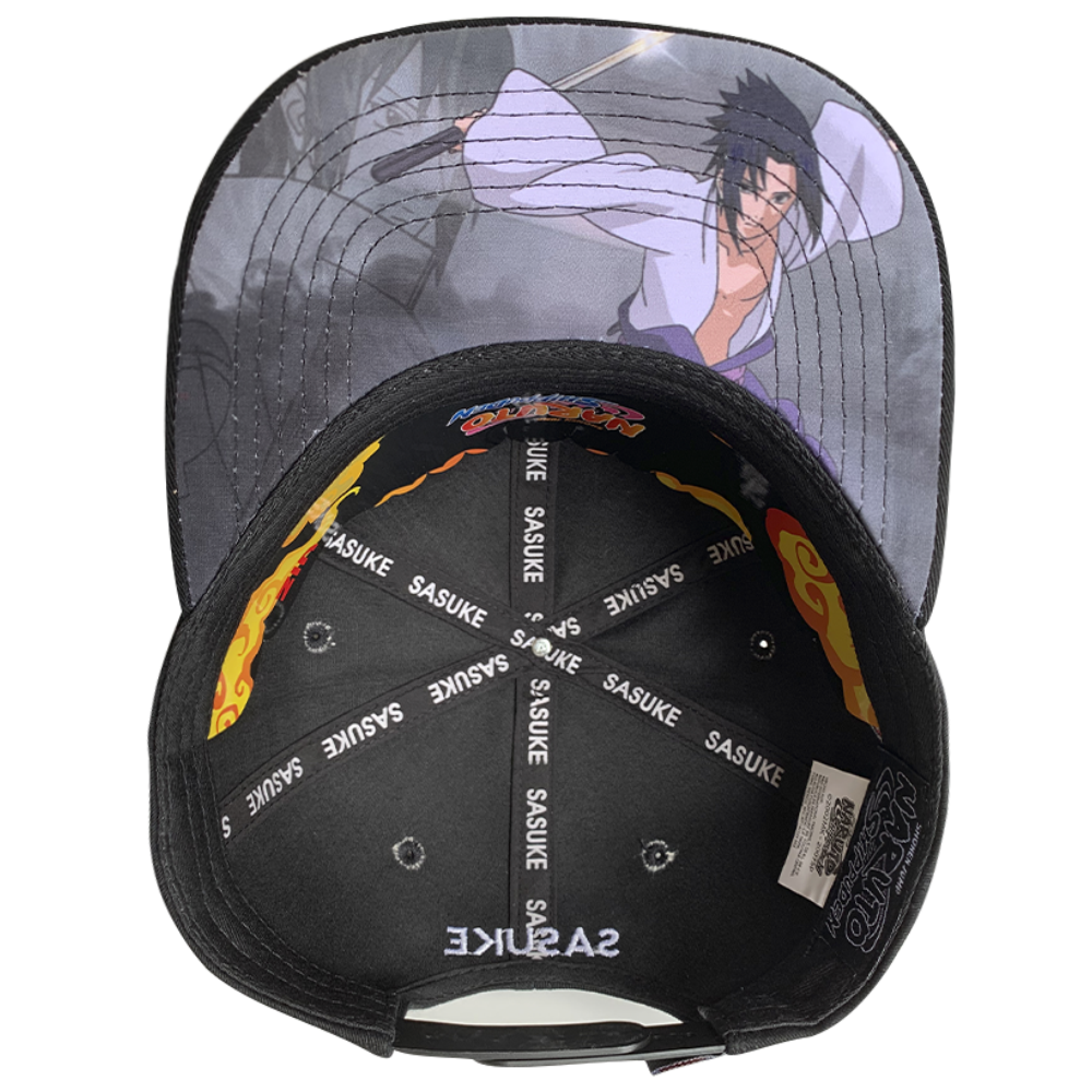 Foto 4 pulgar | Gorra Naruto Sasuke Uchiha, Clan Uchiha, Negro, 57cm