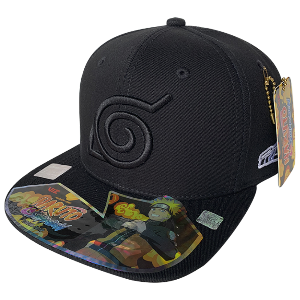 Foto 2 pulgar | Gorra Naruto Hidden Village Leaf, color Negro, 57cm