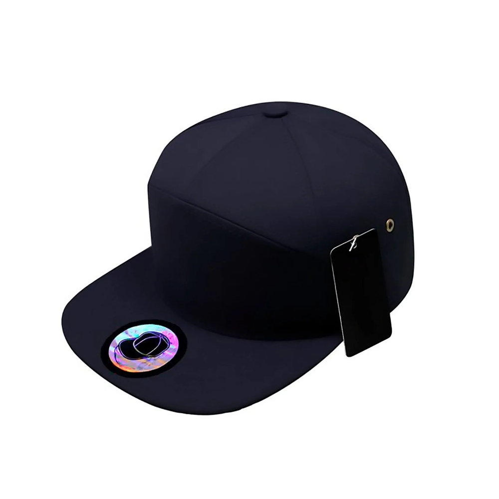 Gorra Plana Lisa Unitalla 7 Paneles color Azul Oscuro