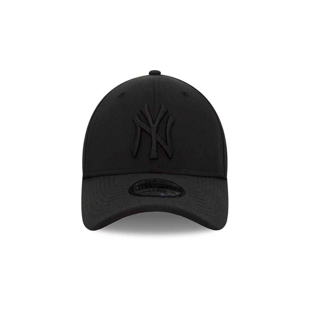 Foto 3 pulgar | Gorra New Era New York Yankees Black On Black Mlb 39thirty Elástica color Negro