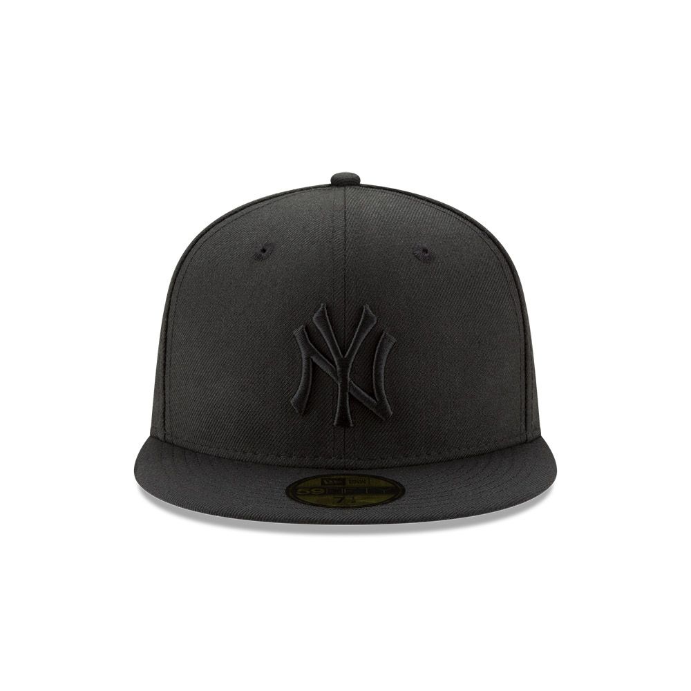 Foto 3 pulgar | Gorra New Era New York Yankees Black On Black Mlb 59fifty Cerrada color Negro