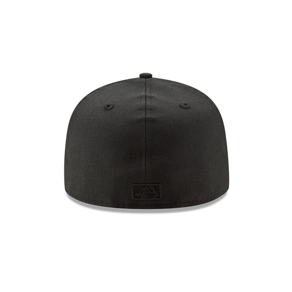 Foto 4 pulgar | Gorra New Era New York Yankees Black On Black Mlb 59fifty Cerrada color Negro