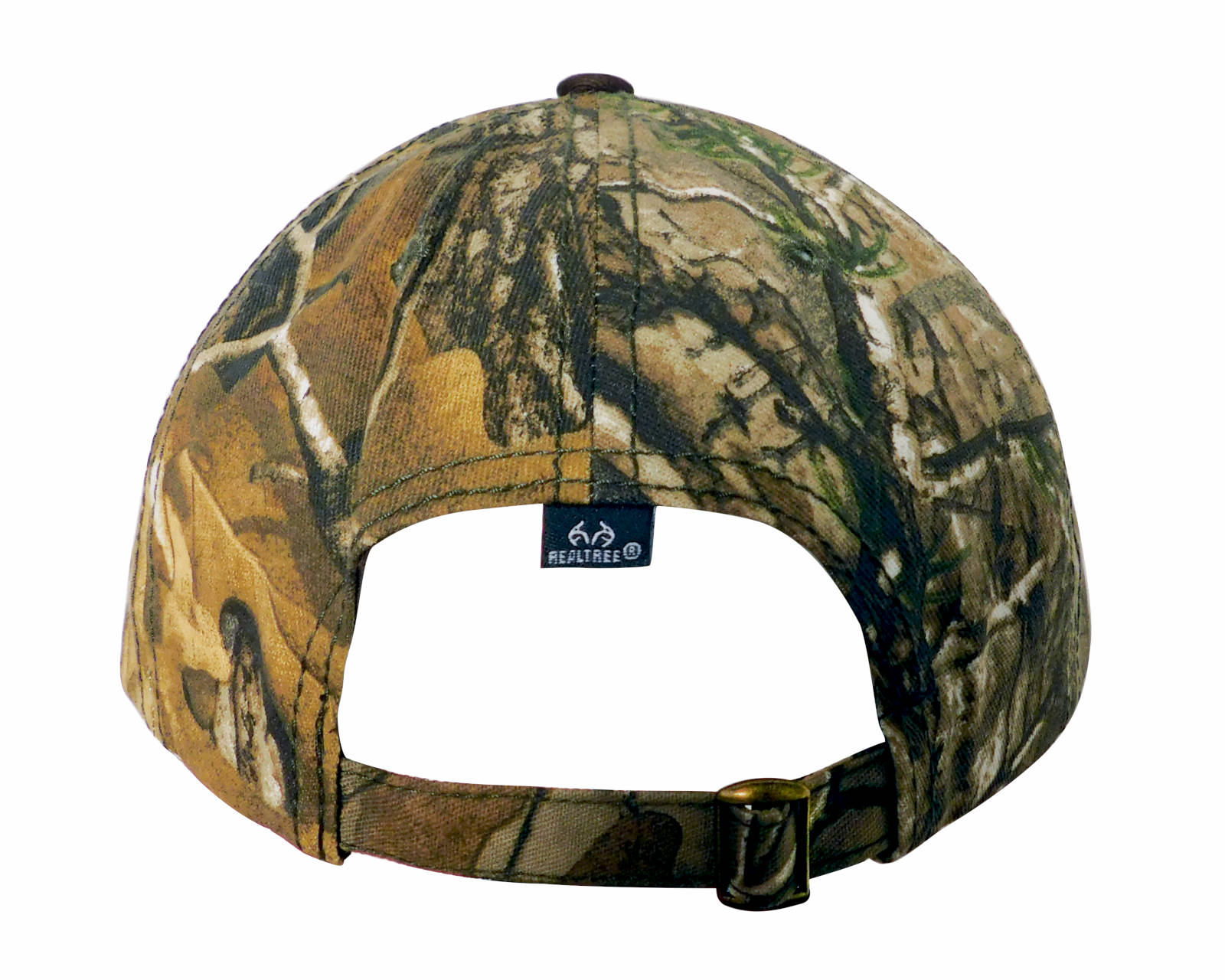 Foto 4 pulgar | Gorra Wallis color Marrón con Cintillo de Ajuste y Hebilla Cuernos de Realtree y Visera Camuflaje