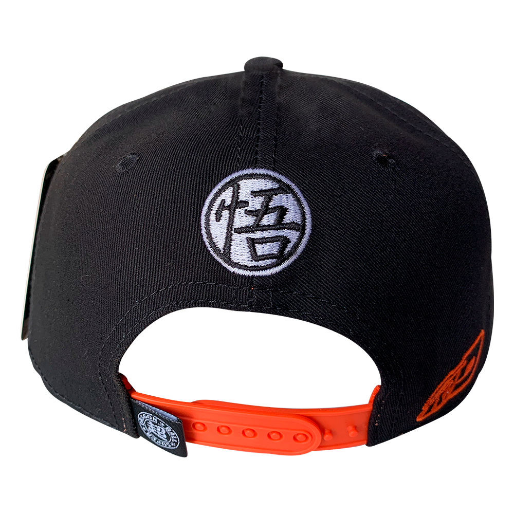 Foto 3 pulgar | Gorra para Caballero Dragon Ball Super Placa Cromada Kanji Goku color Naranja 57cm