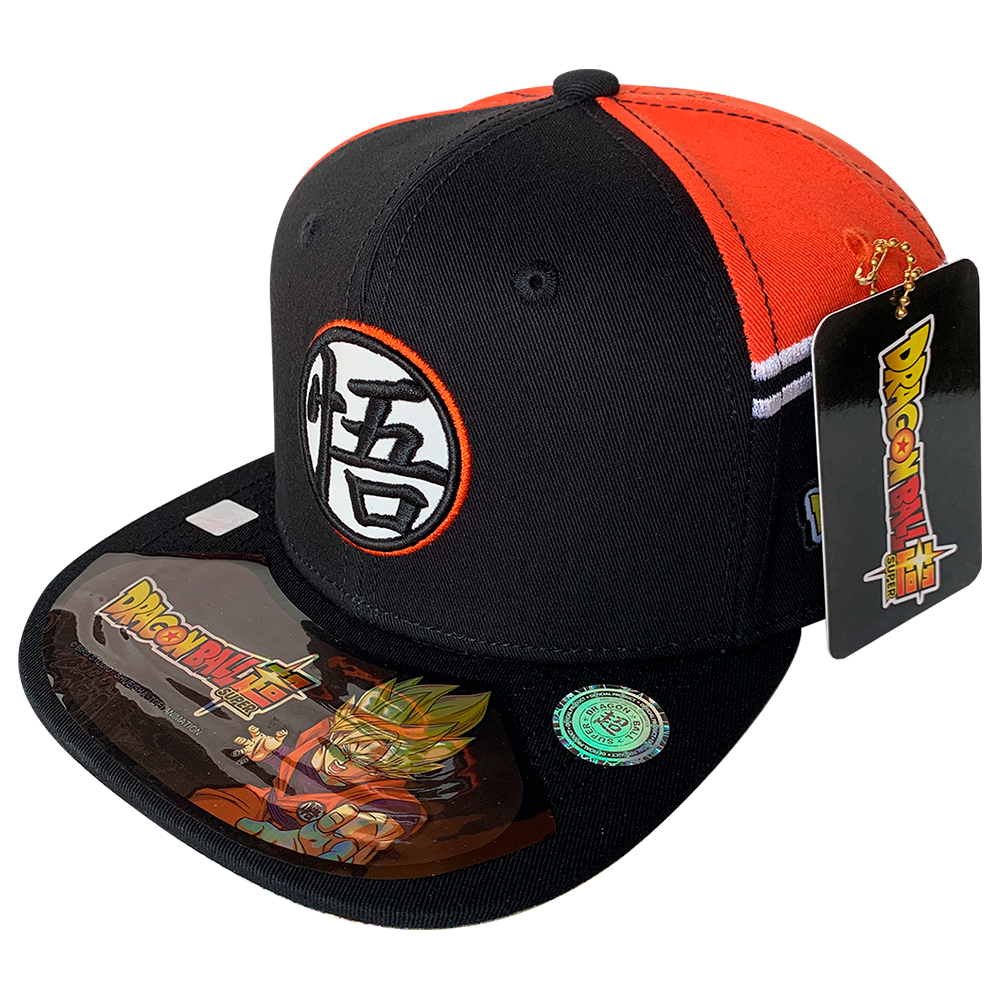 Foto 2 pulgar | Gorra para Caballero Dragon Ball Super Kanji Bordado Goku color Negro 57 Cm