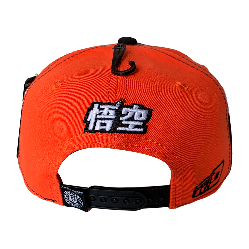 Foto 3 pulgar | Gorra para Caballero Dragon Ball Super Kanji Bordado Goku color Negro 57 Cm