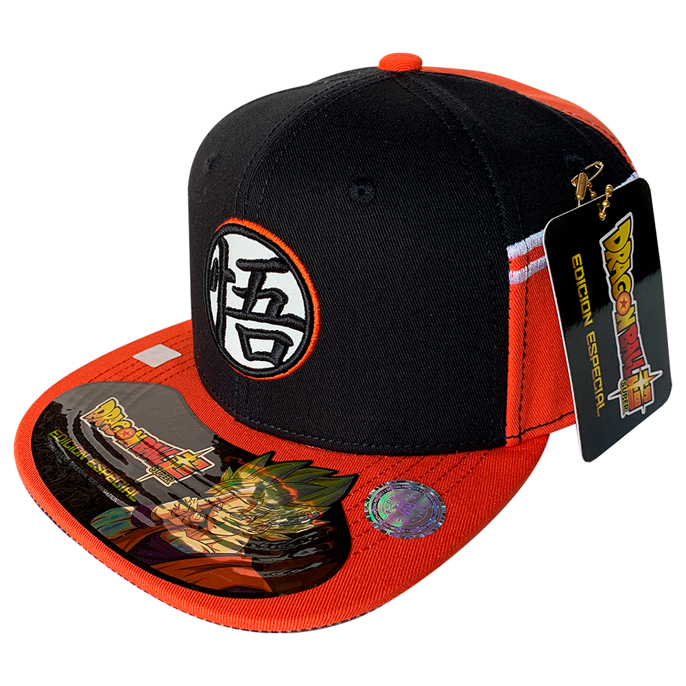 Foto 2 pulgar | Gorra Dragon Ball Super Kanji Bordado Goku color Naranja 57 Cm