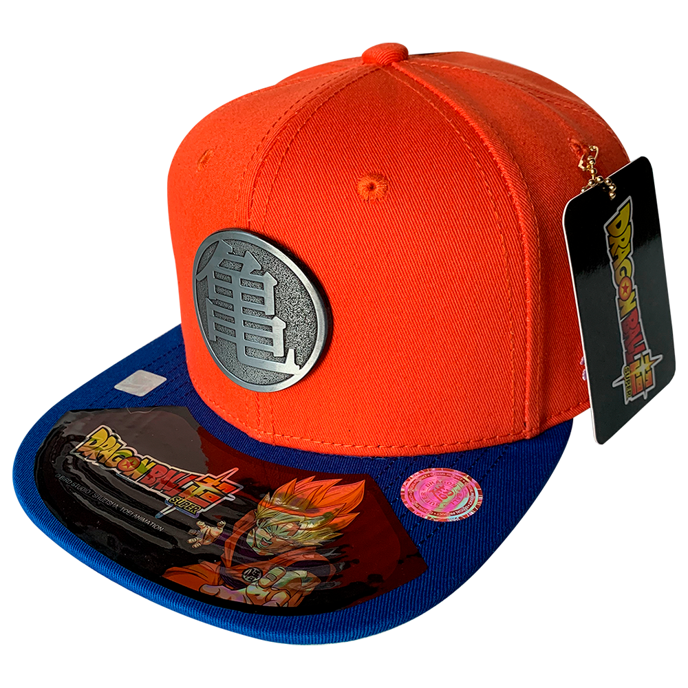 Foto 2 pulgar | Gorra Dragon Ball Super Placa Kanji Tortuga Naranja/Azul Marino 57 cm