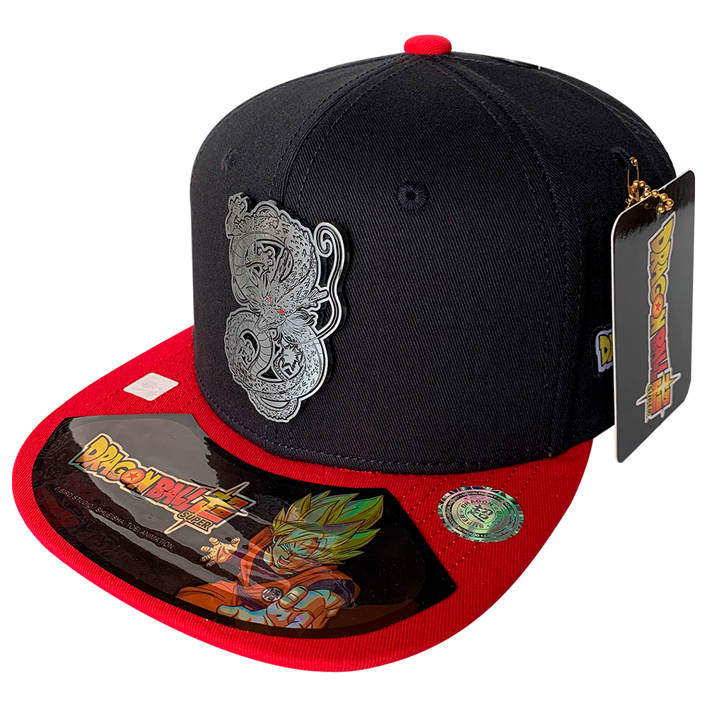 Foto 2 pulgar | Gorra Dragon Ball Super, Placa Shenron, Negro/rojo, 57 Cm