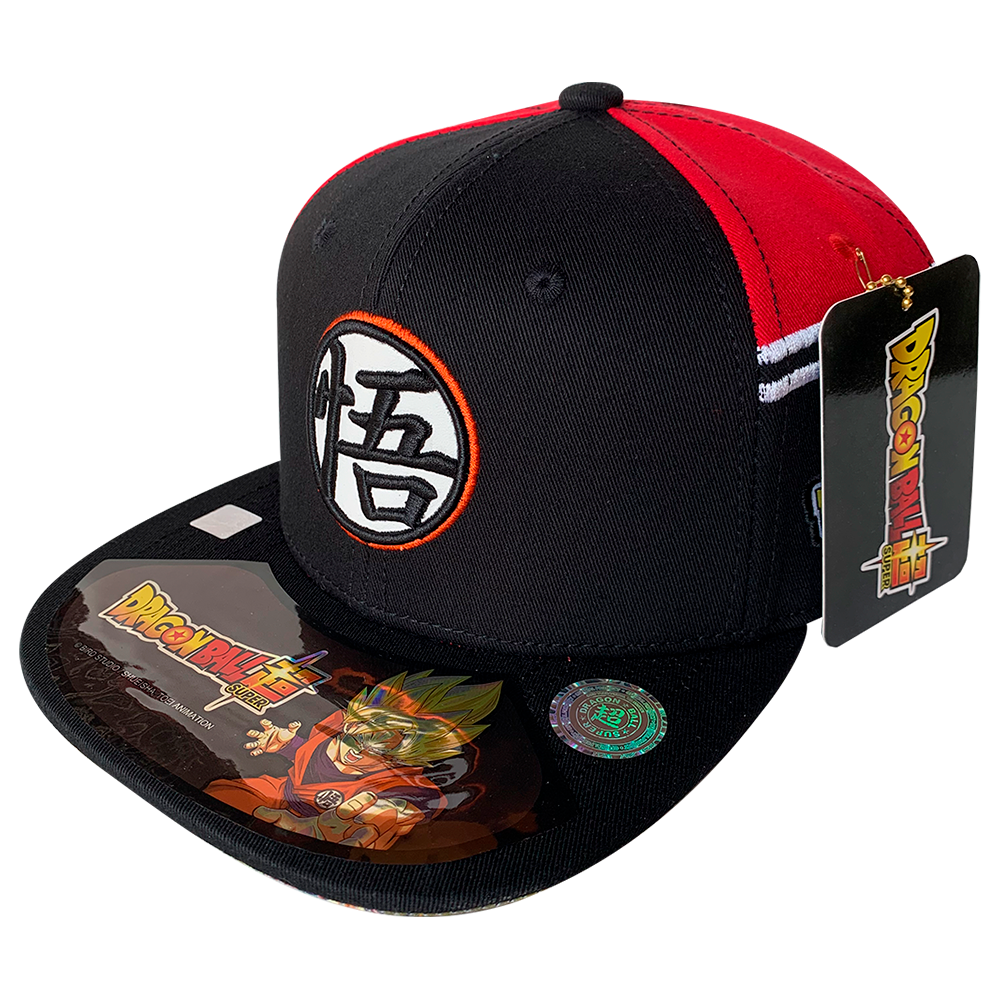 Foto 2 pulgar | Gorra Dragon Ball Super Kanji Bordado Goku Rojo/negro 57 Cm