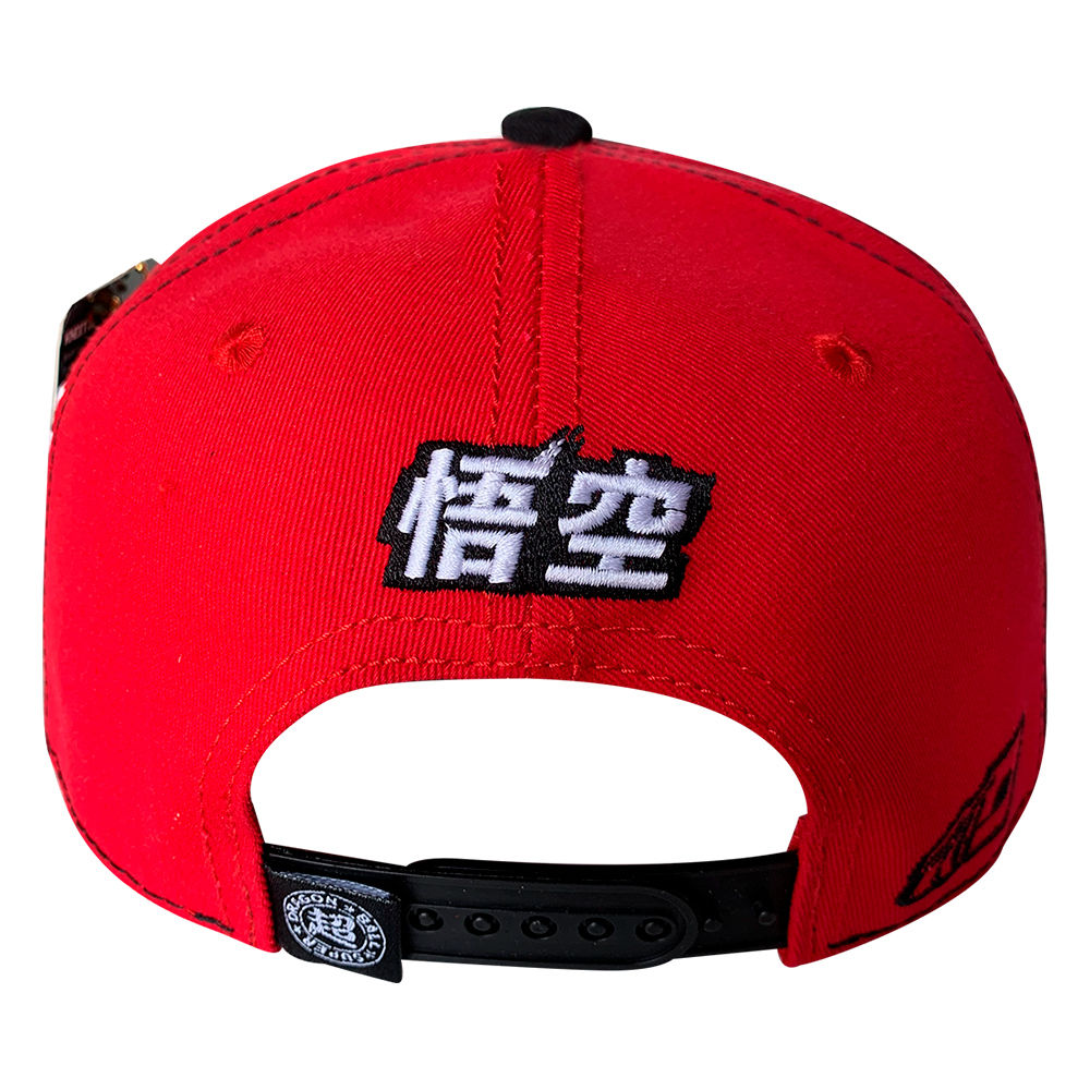 Foto 3 pulgar | Gorra Dragon Ball Super Kanji Bordado Goku Rojo/negro 57 Cm