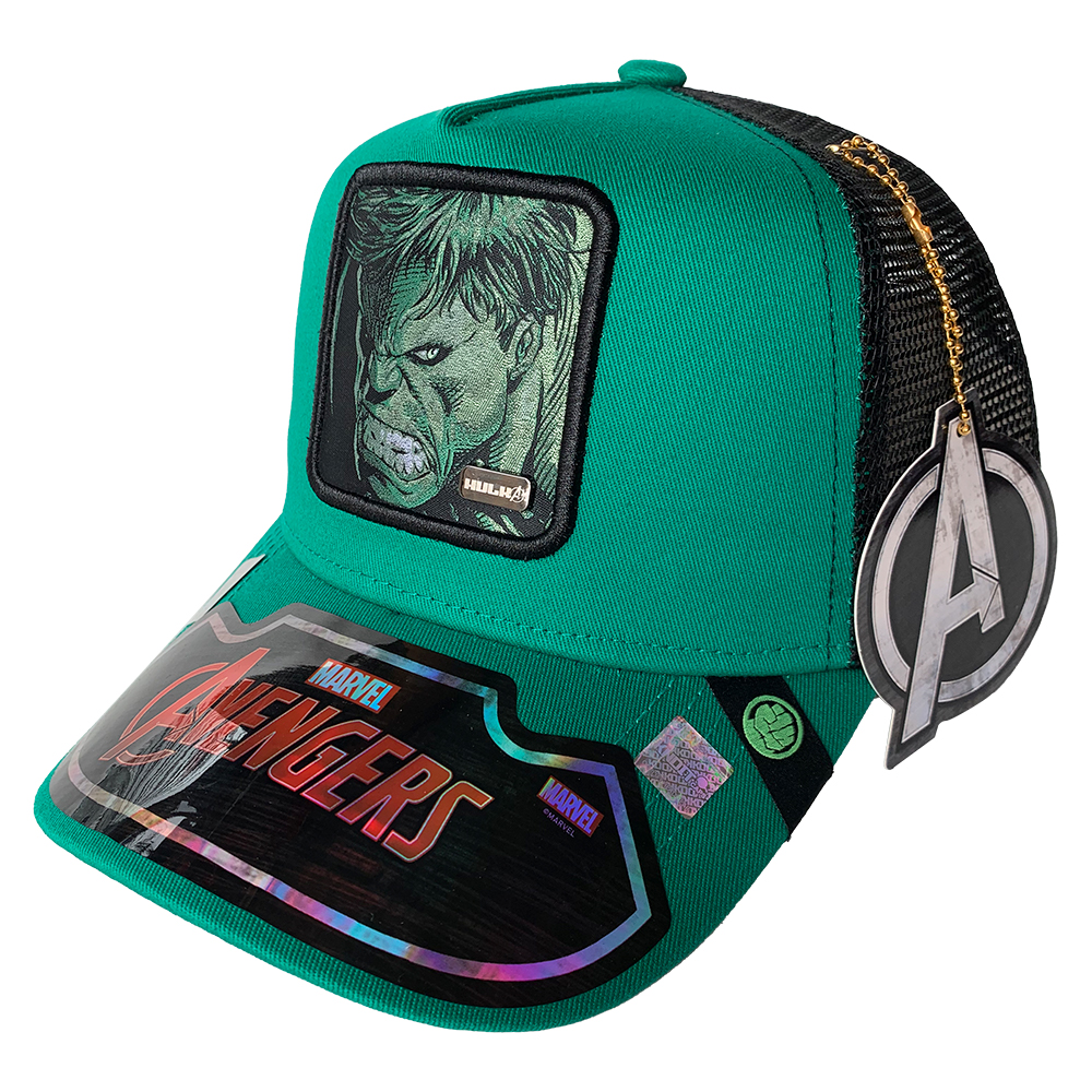 Foto 2 pulgar | Gorra Trucker Marvel Hulk color Verde para Hombre