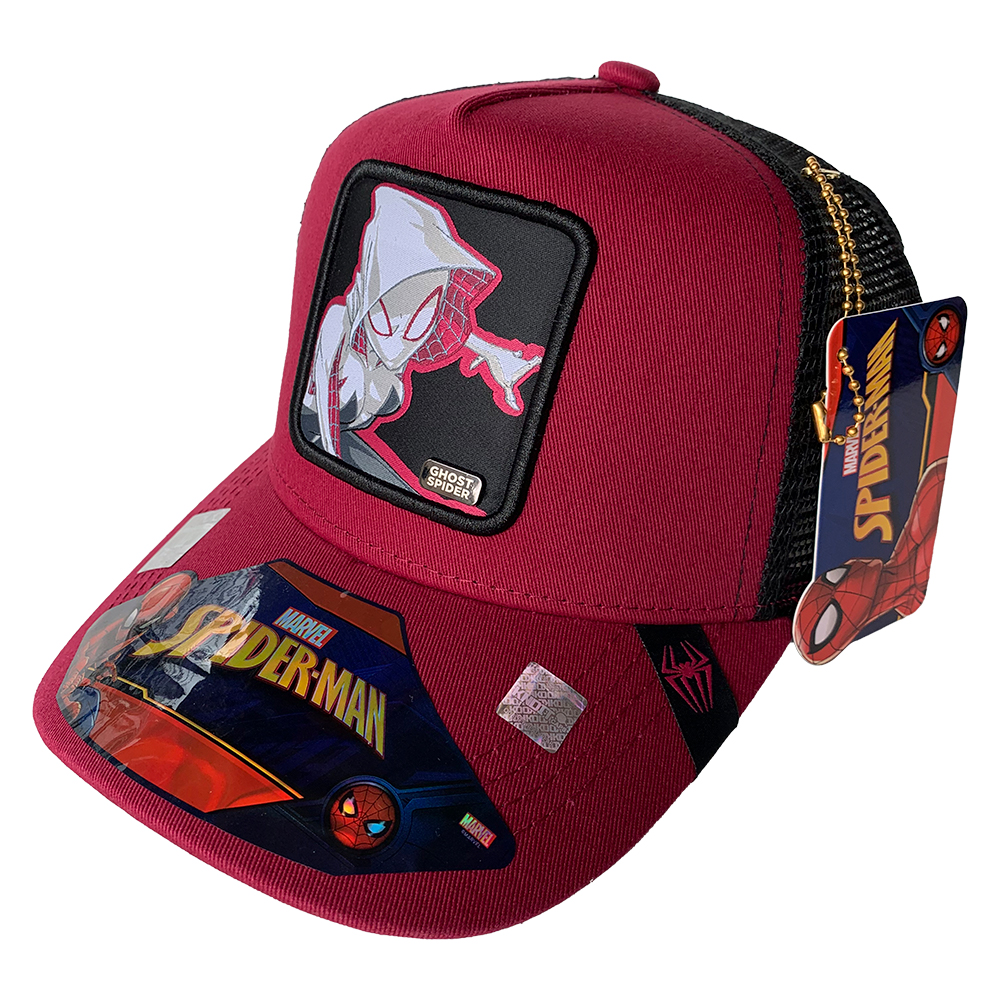 Foto 2 pulgar | Gorra Trucker Marvel Ghost Spider color Vino 57 cm