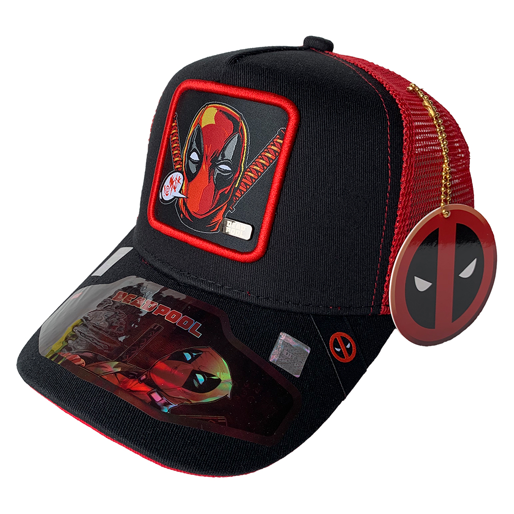 Foto 2 pulgar | Gorra Trucker Marvel Deadpool Multicolor 57 cm