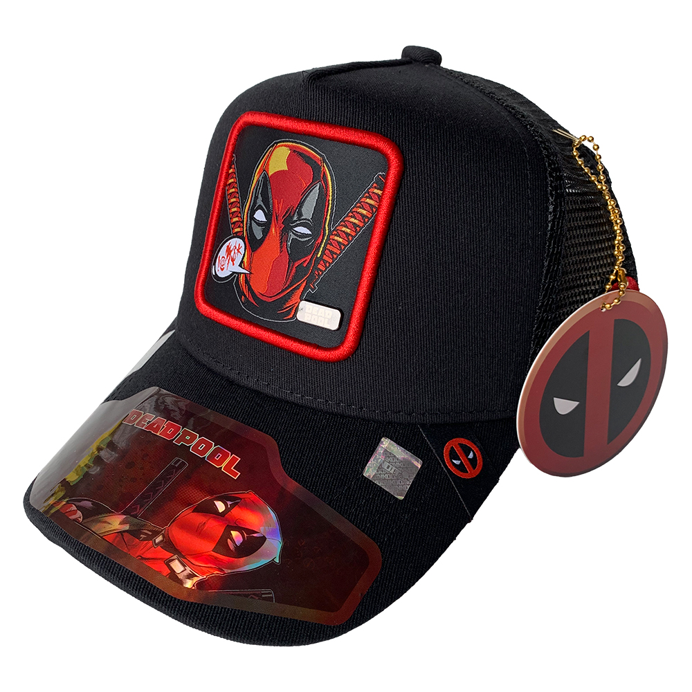 Foto 2 pulgar | Gorra Trucker Marvel Deadpool color Negro