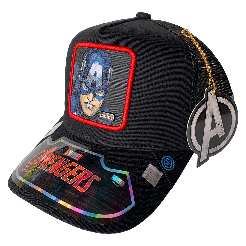 Foto 2 pulgar | Gorra Trucker Marvel Capitán América color Negro