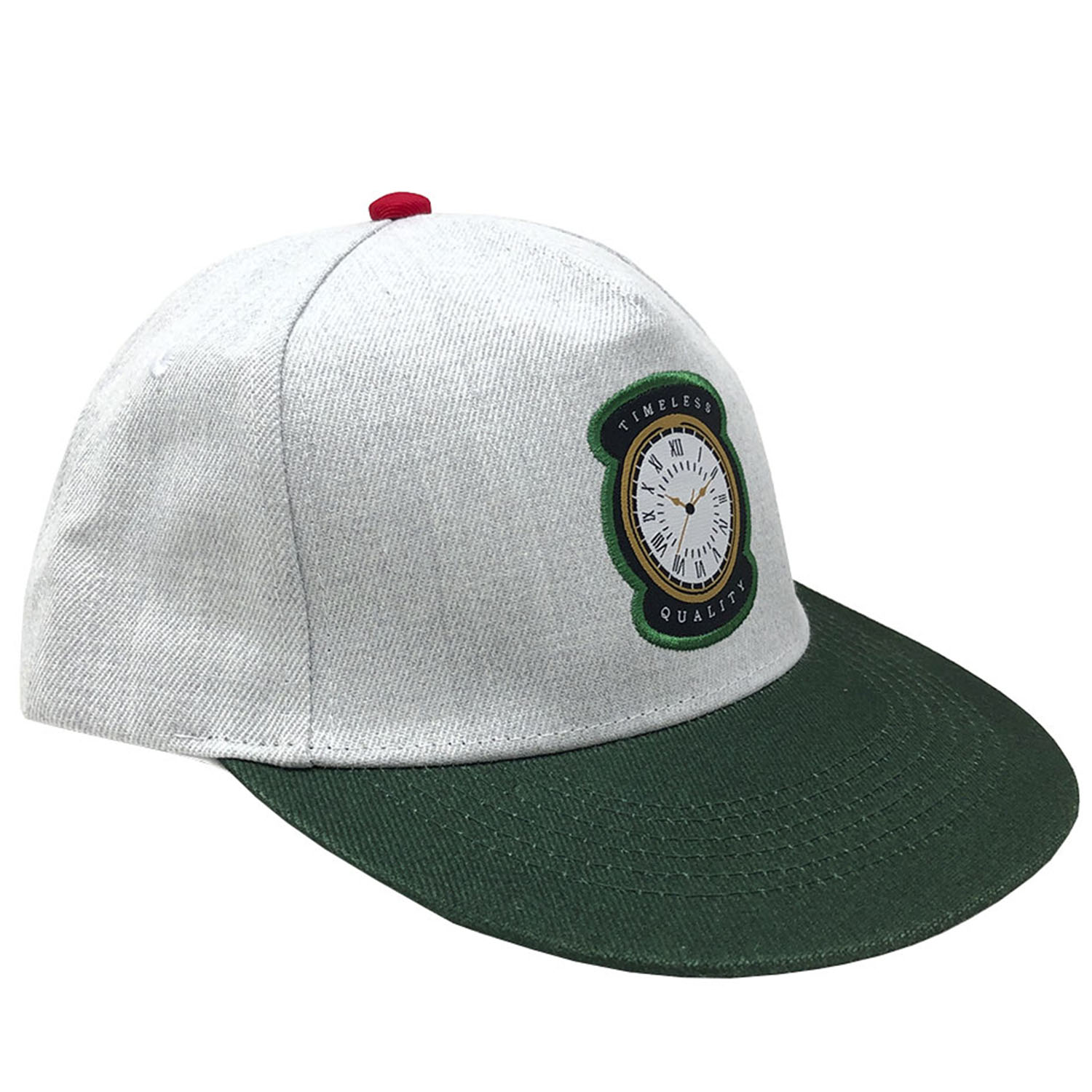 Foto 2 pulgar | Gorra Snapback Sarosa Clk15 Verde Reloj Bordado