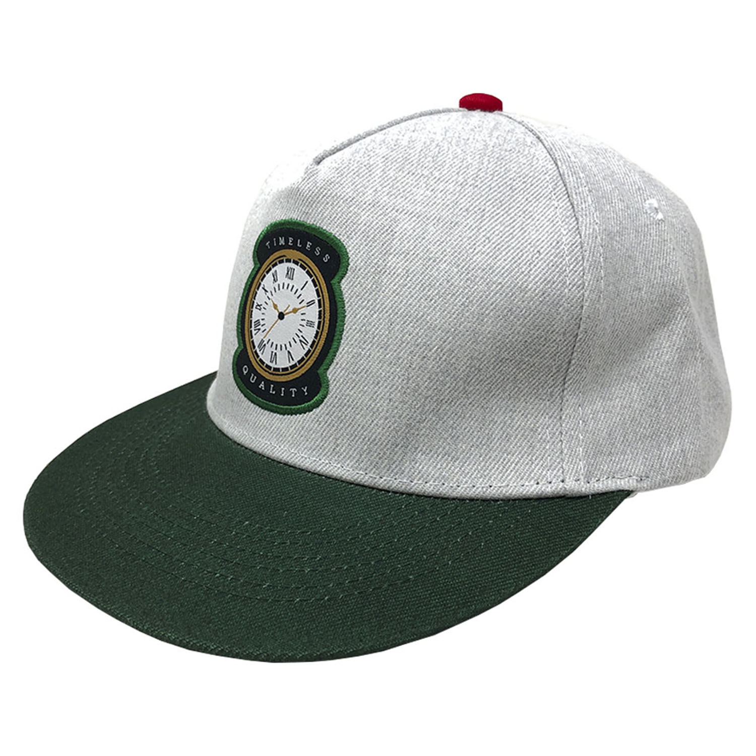 Foto 4 pulgar | Gorra Snapback Sarosa Clk15 Verde Reloj Bordado