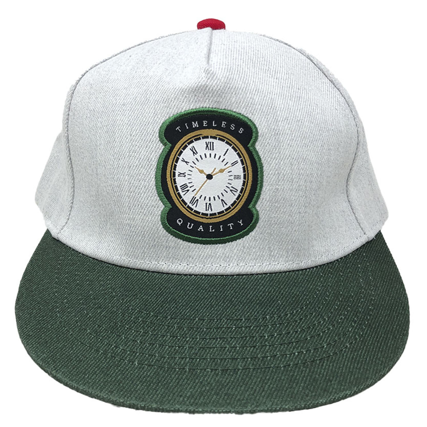 Foto 5 pulgar | Gorra Snapback Sarosa Clk15 Verde Reloj Bordado