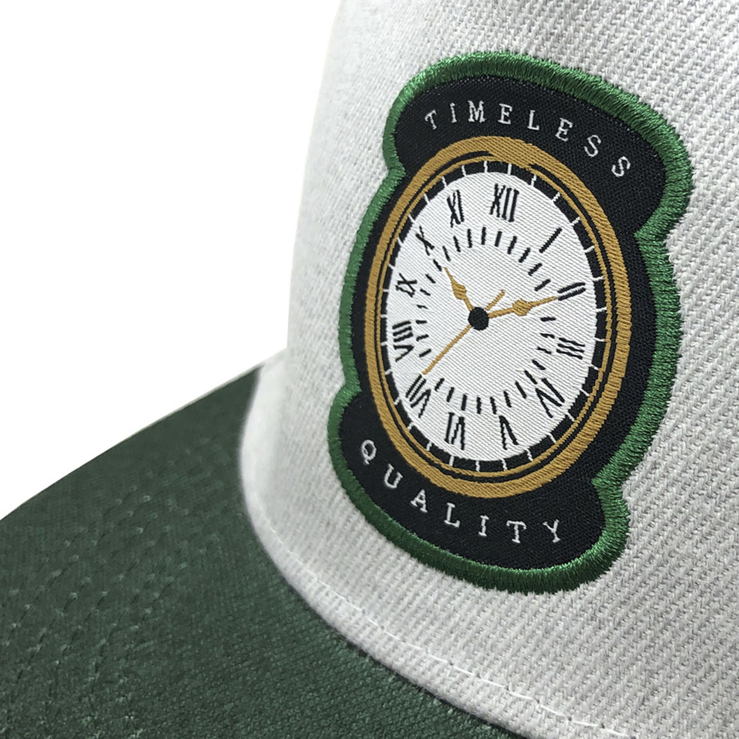 Foto 6 pulgar | Gorra Snapback Sarosa Clk15 Verde Reloj Bordado