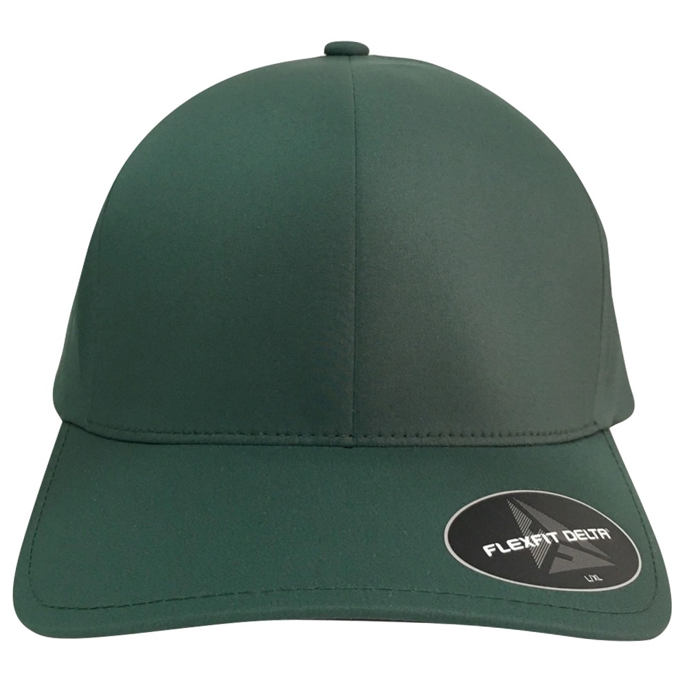 Foto 2 pulgar | Gorra Flexfit Cerrada Delta color Verde Oscuro