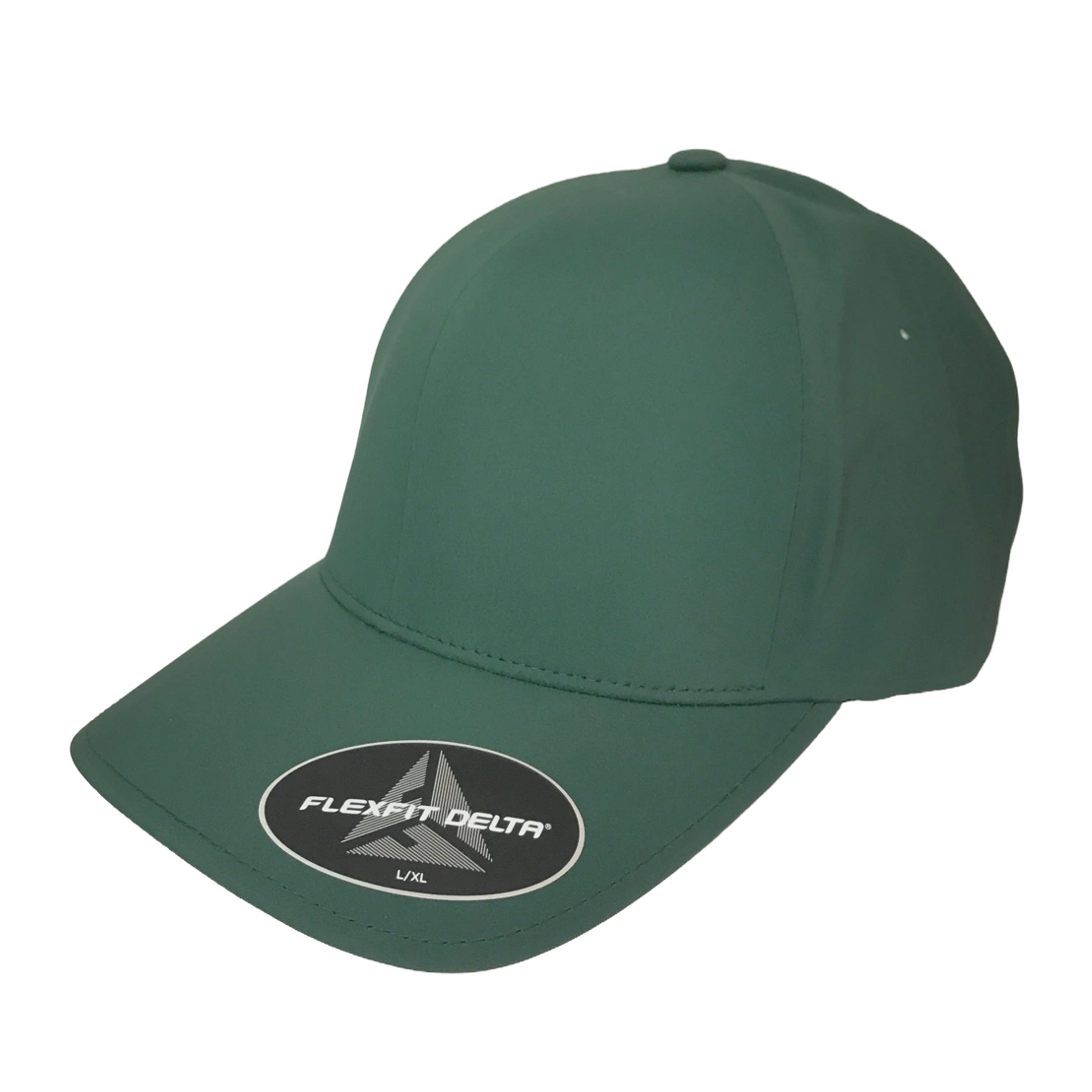 Foto 3 pulgar | Gorra Flexfit Cerrada Delta color Verde Oscuro